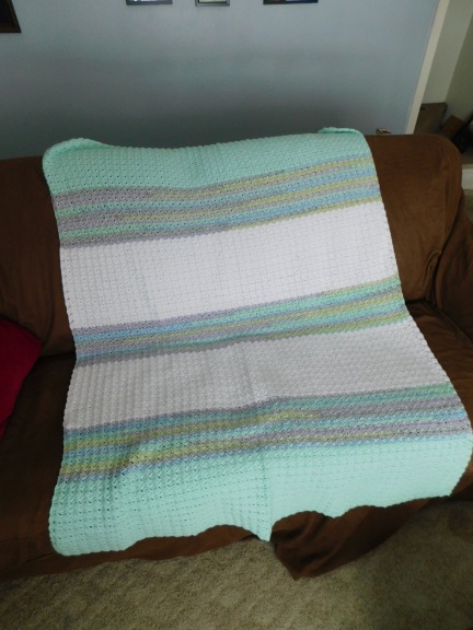 Project Linus Blanket #40 12-2021 - Minty Goodness